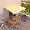 vidaXL Markise Automatisch Einziehbar 400x350 cm Gelb und Produktbild-Vorschau 2