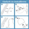 ZMH Applique Blanc Intérieur Bois avec Interrupteur à Voir les images du produit 5
