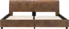 vidaXL Postelový rošt Brown Suede Look 160 x 200 cm Náhled obrázku produktu 4