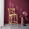 Sgabello da bar bistrot in legno vintage, Marrone naturale Anteprima dell’immagine prodotto 3