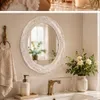 Wandspiegel Oval Bad Spiegel Romantik Badspiegel Weiß Produktbild-Vorschau 7