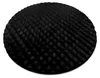 Tapis BUBBLE cercle noir 25 IMITATION DE FOURRURE DE LAPIN Voir les images du produit 1