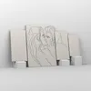 Bild auf Leinwand - Leinwandbild - 4 Teile - Art. Linie Produktbild-Vorschau 4