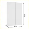 Stamar | Mobile bagno a parete, 60x90 cm, bianco, lucido, Anteprima dell’immagine prodotto 7