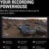 Marketing image for a recording powerhouse, featuring a video game scene and feature callouts. Náhled obrázku produktu