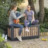 Keter Gartenbox Kentwood 350 Liter - Holzoptik Pinie - 132 Produktbild-Vorschau 5