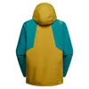 Rückansicht der Chaser Evo Shell Jacke für Herren von La Sportiva; in gelb und türkis. Produktbild-Vorschau