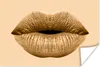 MuchoWow® Poster Lippen - Pastell - Braun 30x20 cm - Produktbild-Vorschau 1