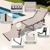 Avestar klappbare Textilene Gartenliege, Liegestuhl, 5-fach Produktbild-Vorschau 5