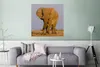 MuchoWow® Poster Afrikanischer Elefant im Sand 75x75 cm - Produktbild-Vorschau 5