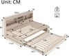 MODFU Kinderbett Daybett Schlafsofa Ausziehbett 90×200cm Produktbild-Vorschau 7