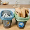 6er Set Aufkleber Rund für Mülltrennung Mülltonne Produktbild-Vorschau 6