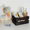 Caja decorativa de madera natural Creative Deco, negra, 30 Vista previa de la imagen del producto 2