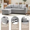Merax 3-osobowa sofa narożna z funkcją spania, sofa w Podgląd zdjęcia produktu 7