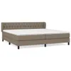 Cloris Designermöbel Boxspringbett mit Matratze Taupe Produktbild-Vorschau 2