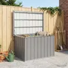 vidaXL Box da giardino grigio 109x67x65 cm Anteprima dell’immagine prodotto 1