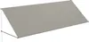A gray awning is attached to a white pole, extending outwards. Náhled obrázku produktu
