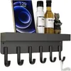 Ruhhy 24603 Nástěnná magnetická polička s háčky 24,5 x 8,5 Náhled obrázku produktu 5