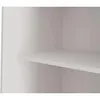 A close-up view of a white shelf inside a cabinet or wardrobe. Produktbild-Vorschau