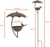 A diagram showing a bird feeder with dimensions indicated. Voir les images du produit