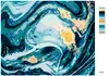 Zuty - Malen nach Zahlen - BLAUE ABSTRAKTION, 40x50 cm, Produktbild-Vorschau 3