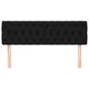 The Living Store Kopfteile 2 Stk. Schwarz 80x7x78/88 cm Produktbild-Vorschau 3