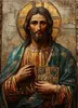 Dipinto per numeri, icona di Gesù, stile ortodosso, 50x40 Anteprima dell’immagine prodotto 1