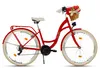 MILORD Damenfahrrad Citybike Komfort Mit Weidenkorb Produktbild-Vorschau 2