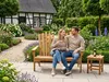 2-Sitzer Adirondack Gartenbank aus Akazienholz, ca. 125 x Produktbild-Vorschau 5
