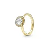PANDORA Strahlenkranz Ring für Damen mit Zirkonia, IP Gold Produktbild-Vorschau 7