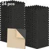 Yakimz Akustik-Schaumstoff Pyramidenplatte 30 x 30 x 5 cm Produktbild-Vorschau 1