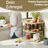 LS-LebenStil Küchenregal Eckregal Holz 27cm Stehendes Produktbild-Vorschau 4