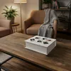 Creative Deco Buchbox Weiße Holzkiste mit Deckel 24 x 19 x Produktbild-Vorschau 8