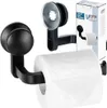 Porte-papier toilette à ventouse, noir, 16,5 cm Voir les images du produit 8