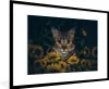 MuchoWow® Gerahmtes Poster Katze - Gelb - Blumen - Produktbild-Vorschau 1