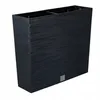 A black rectangular planter is shown against a white background. Produktbild-Vorschau