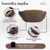 Paolo Peruzzi Echtes Leder Herren Bauchtasche Vintage-Stil Produktbild-Vorschau 7
