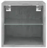 vidaXL TV-Wandschrank mit LED-Leuchten Betongrau 30x28,5x30 Produktbild-Vorschau 7
