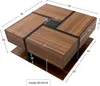 OKWISH Table Basse - Design Moderne avec 4 Tiroirs et Voir les images du produit 4