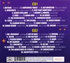 A list of songs on two CDs, presented as a back cover or insert for a music compilation. Produktbild-Vorschau