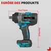 Clé à choc sans fil 2800Nm Clé électrique sans balai 1/2 Voir les images du produit 2
