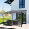 Outsunny Pergola aus Metall und Polyester, Grau 297x297x250 Produktbild-Vorschau 2