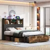 Fortuna Lai Metallbett 140x200cm mit LED, USB & Schubladen, Produktbild-Vorschau 3