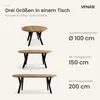VENASI Esstisch ausziehbar rund 100-200 cm ATO Craft, Produktbild-Vorschau 9