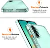Close-up shots of a transparent phone case highlighting its features. Produktbild-Vorschau
