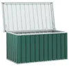 vidaXL Záhradný úložný box zelený 129 x 67 x 65 cm Náhľad obrázku produktu 3