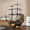 A detailed 3D wooden model of a historical sailing ship, 'The Seahorse Barque', displayed on a wooden table. Náhled obrázku produktu