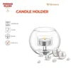 Wilmax Teelichthalter 10 x 8 cm Glas Transparent Produktbild-Vorschau 5