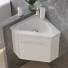 40 cm Anthrazit Matt Badmöbel Set Eckwaschtisch mit Produktbild-Vorschau 3