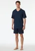 Pigiama da uomo Schiesser Comfort Essentials - blu notte - Anteprima dell’immagine prodotto 3